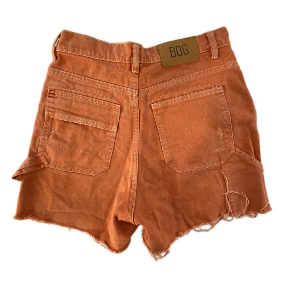BDG Women's Vibrant Orange Jean Shorts size 29 - Picture 2 of 7